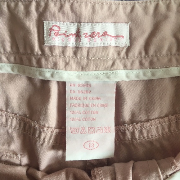 Point Zero pink jean skort - Picture 2 of 4